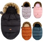 Winter Sleeping Bag For Baby Carriage Windproof Waterproof Thick Warm Bag 0-36M footmuff Universel Baby Stroller Accessories