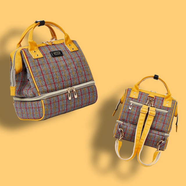 Fashion Mummy Maternity Diaper Bag Brand Large Capacity Baby Bag For Mom Thermal Insulation Travel Backpack For Baby Care - Image 9