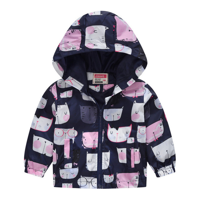 Children Hooded Windbreaker Toddler Baby Coat Infant Waterproof Hoodies For Girls - Image 25
