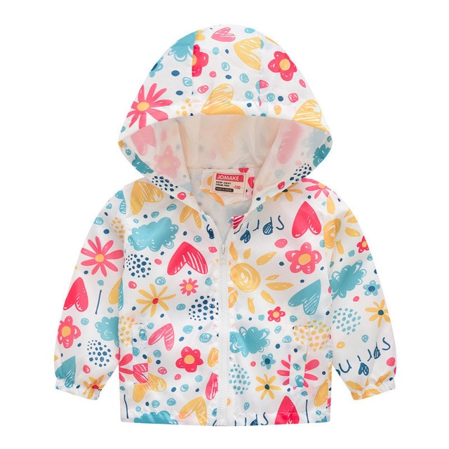 Children Hooded Windbreaker Toddler Baby Coat Infant Waterproof Hoodies For Girls - Image 29