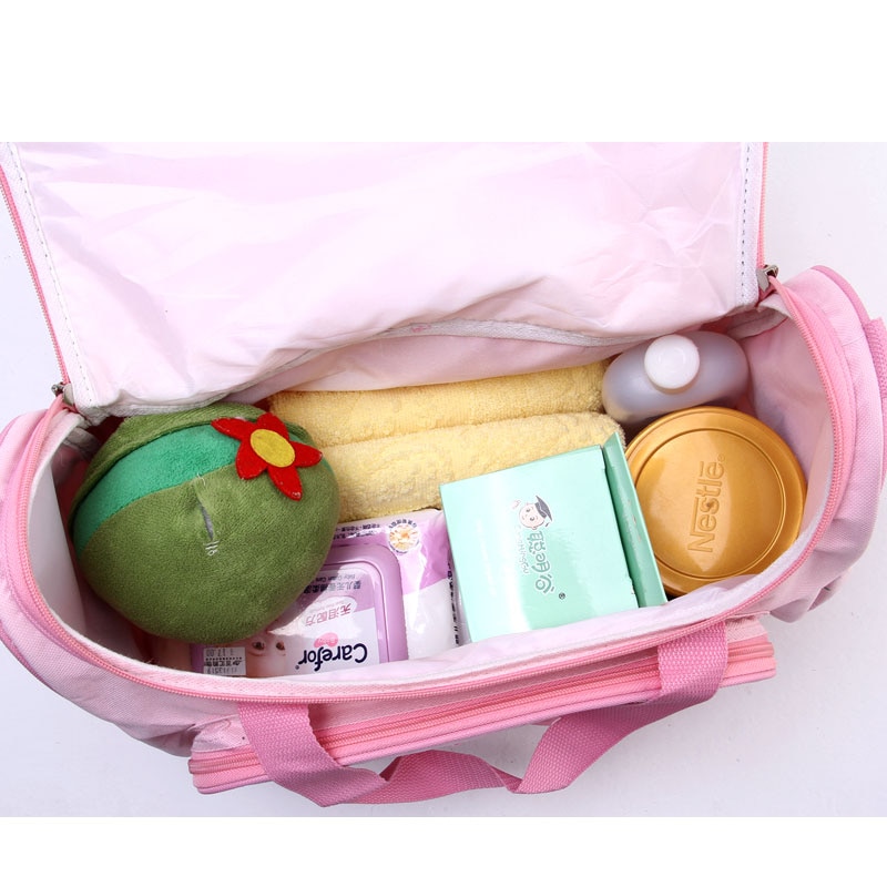 4 Pieces/Set Fashion Infant Baby Nappy Bag, Mommy Maternity Bags Large Capacity Baby Bag Stroller Hobos Desinger Nursing Bag - Image 2