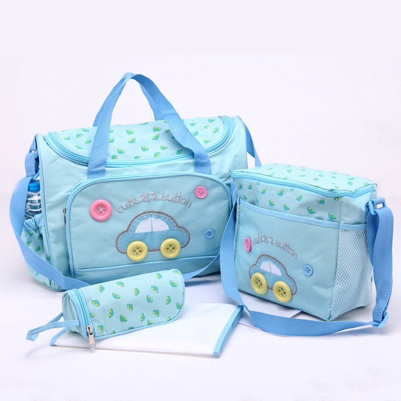 4 Pieces/Set Fashion Infant Baby Nappy Bag, Mommy Maternity Bags Large Capacity Baby Bag Stroller Hobos Desinger Nursing Bag - Image 5