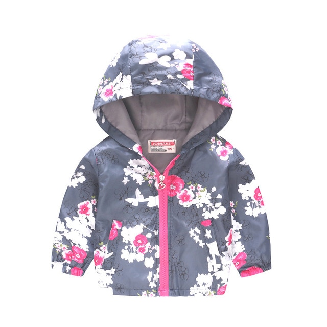 Children Hooded Windbreaker Toddler Baby Coat Infant Waterproof Hoodies For Girls - Image 10