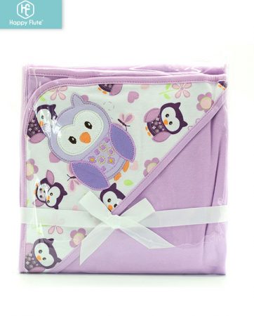 Happy Flute 80*80cm 1 pcs baby kids hooded bath towel / cartoon baby bathrobe / bath essential/ baby blanket