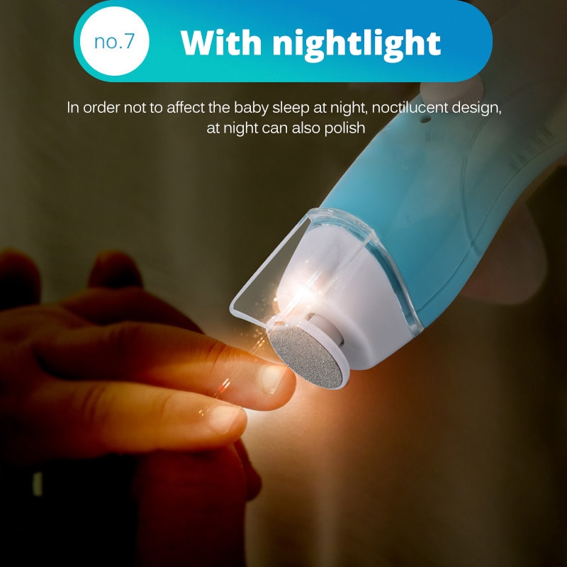 Electric Baby Nail Trimmer USB Charging Kids Infant Baby Cutter Nail Care Baby Trimmer Manicure Clipper Scissors - Image 4