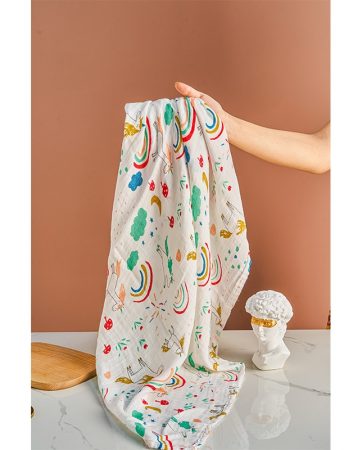 Kangobaby 2pcs/Set Soft Bamboo Cotton Baby Blanket
